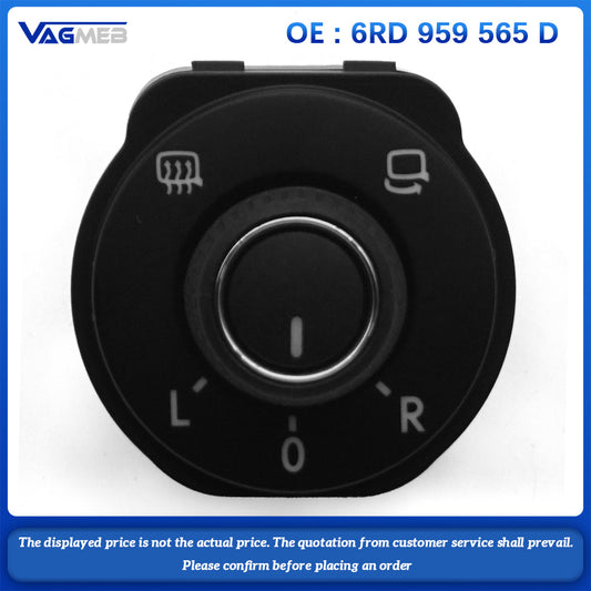 For VW Polo Fold the rearview mirror switch 6RD 959 565 D