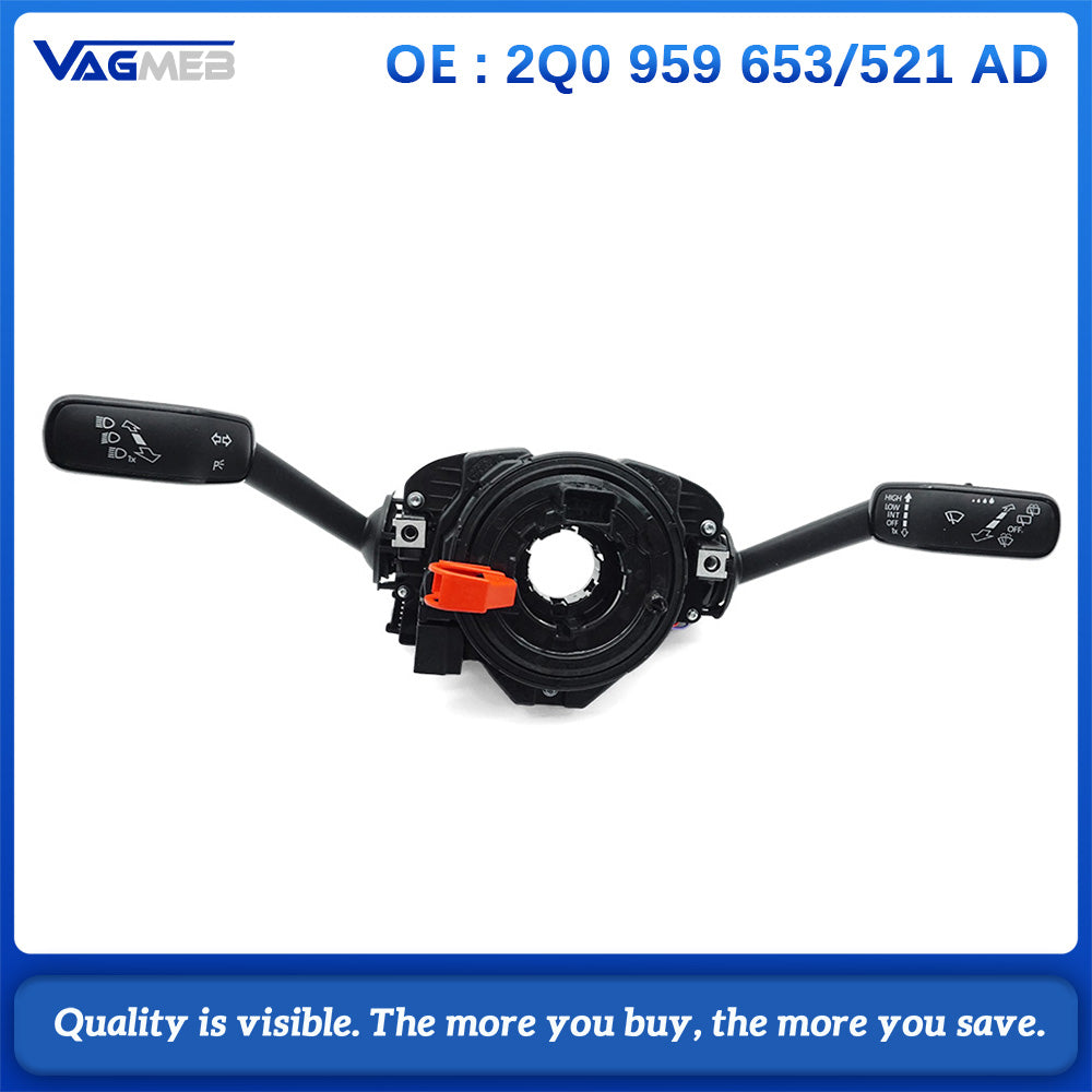 For VW Skoda Octavia POLO Steering Wheel Control Module Shift HandLever 2Q0 959 653 2Q0 959 521 AD