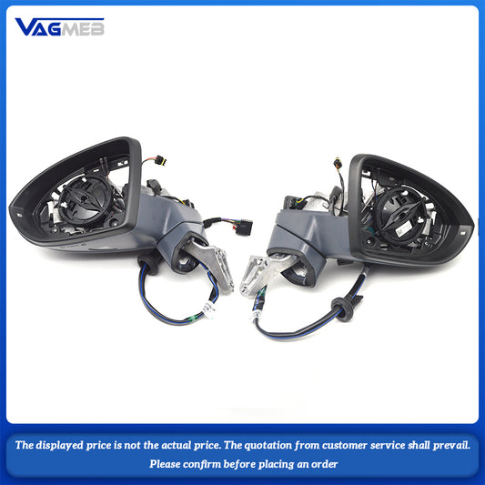 For VW Touran 5T A pair of folding rearview mirror semi-assemblies