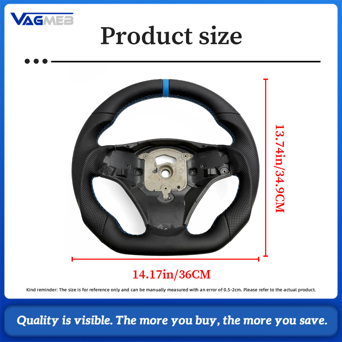 Full Leather Car Steering Wheel For BMW 1 3 Series E90 E91 E92 E93 E89 E87 E70 E84 E82 E81 328i 335i 135i 325i Car Accessories