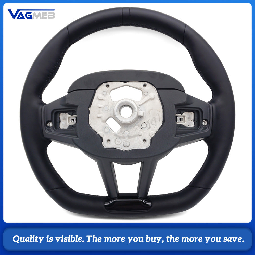 Fully leather steering wheel suitable For BMW 3 Series, 4 Series, 5 Series G20, G21, G80, G81, G22, G23, G30 With vibration motor