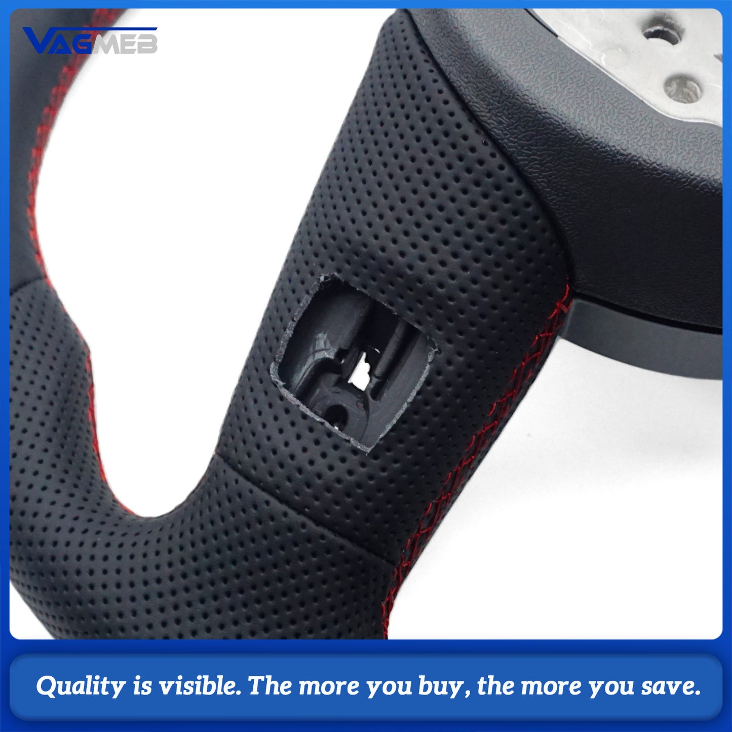 Heated steering wheel suitable for Audi A4 B9 S3 RS4 RS5 A3 A5 S3 S4 S5 2017-2024 leather flat bottomed steering wheel