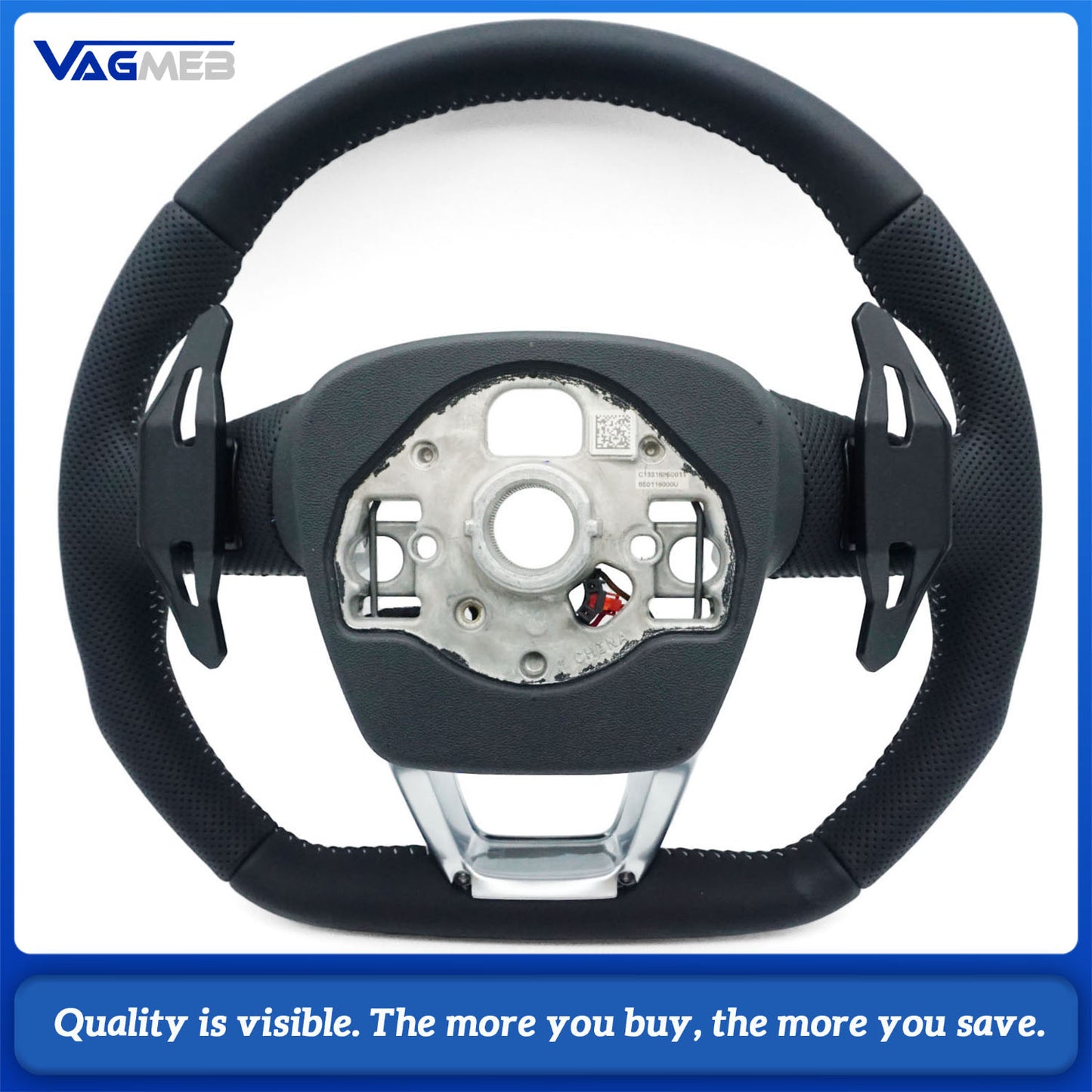 Heated steering wheel suitable for Audi Q3 F3 perforated leather multifunction steering wheel, steering wheel accessories