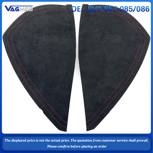 For Audi 2017-2020 A3 RS3, the brushed red instrument panel cover with RS logo, model number 8V0, 857, 085, 086