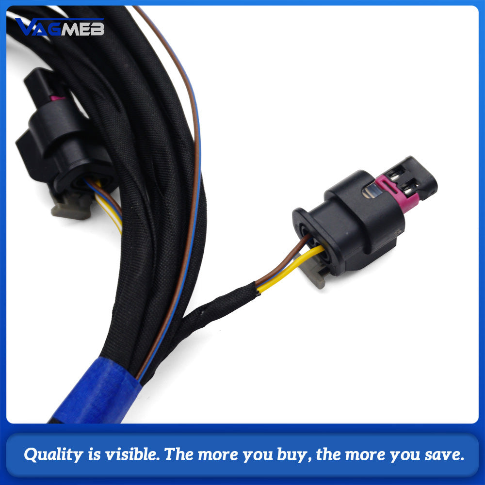 LED Light Up Badge Wiring Harness for Volkswagen Golf 8 R-Line, Plug and Play Logo Lamp Cable Kit