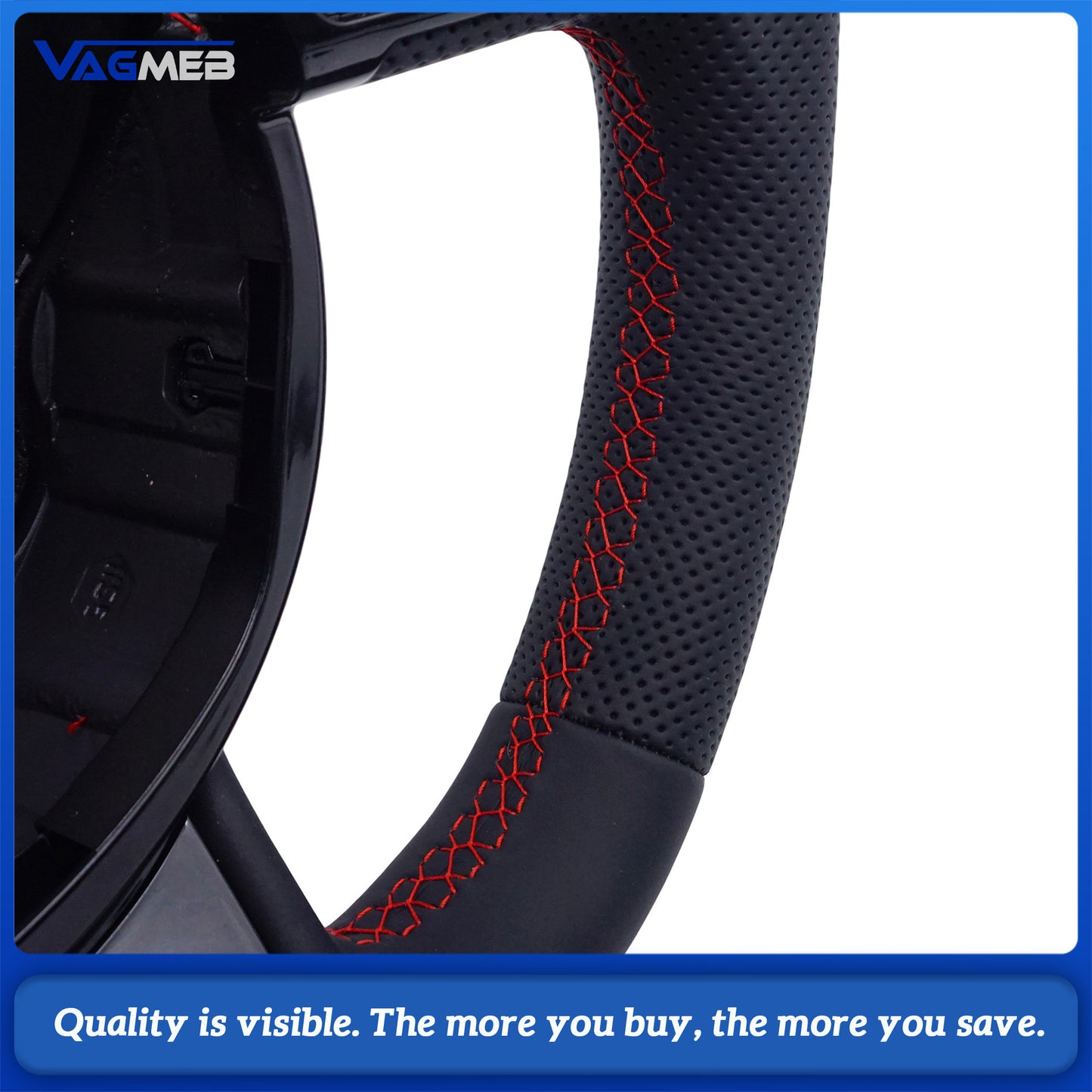 Leather material sports style steering wheel For Audi A4 B8 steering wheel accessories, car accessories