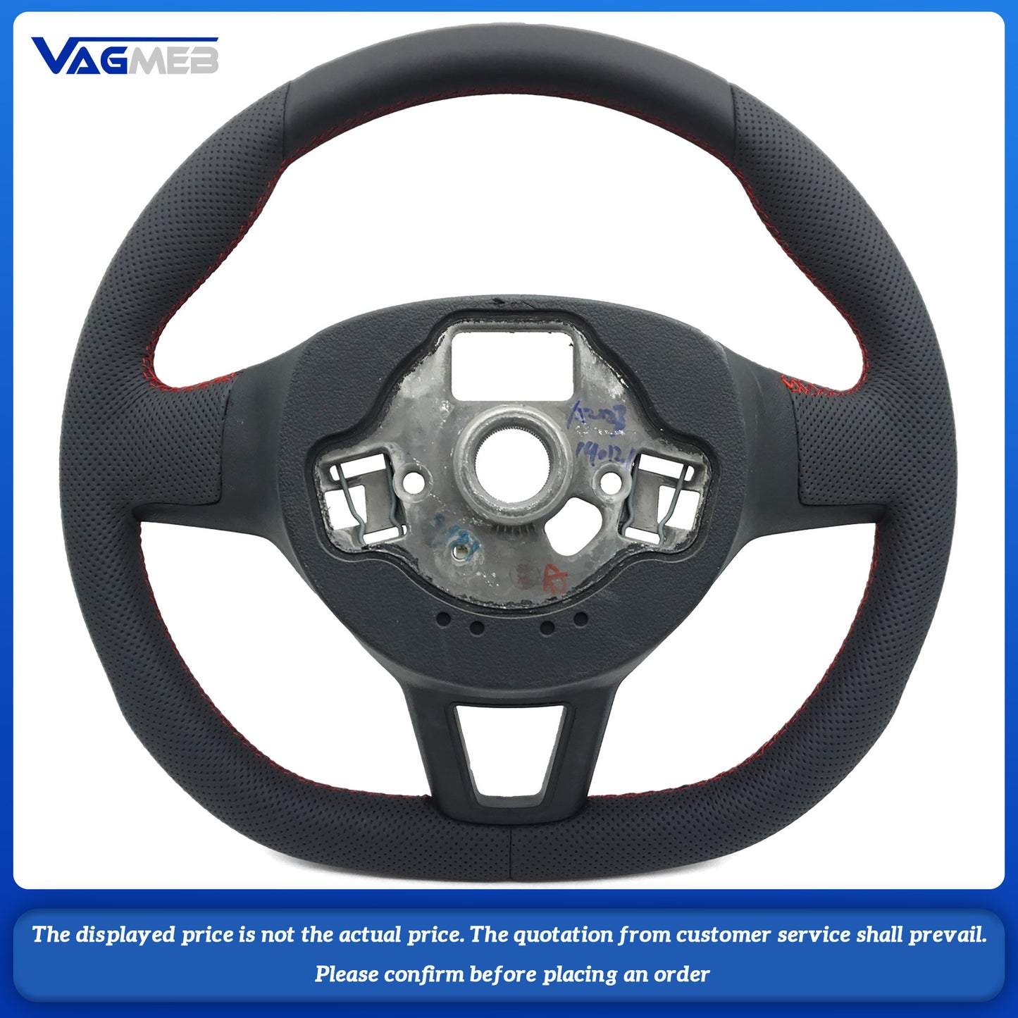 For SKODA Superb multifunctional semi perforated flat bottomed sports steering wheel 2018-2023