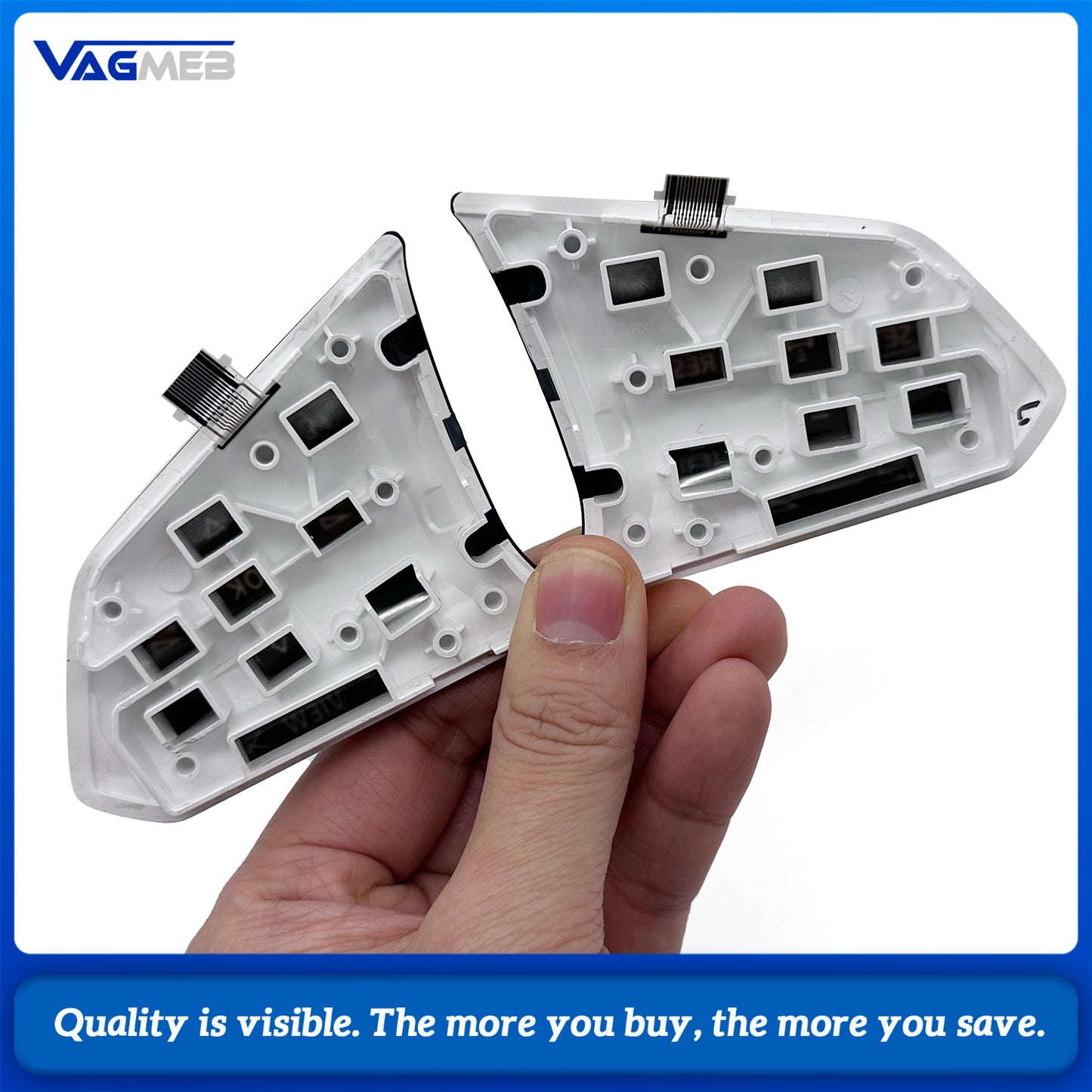 Multifunctional Steering Wheel LCD Touch Button Shell Case For VW ID3 ID4 ID6