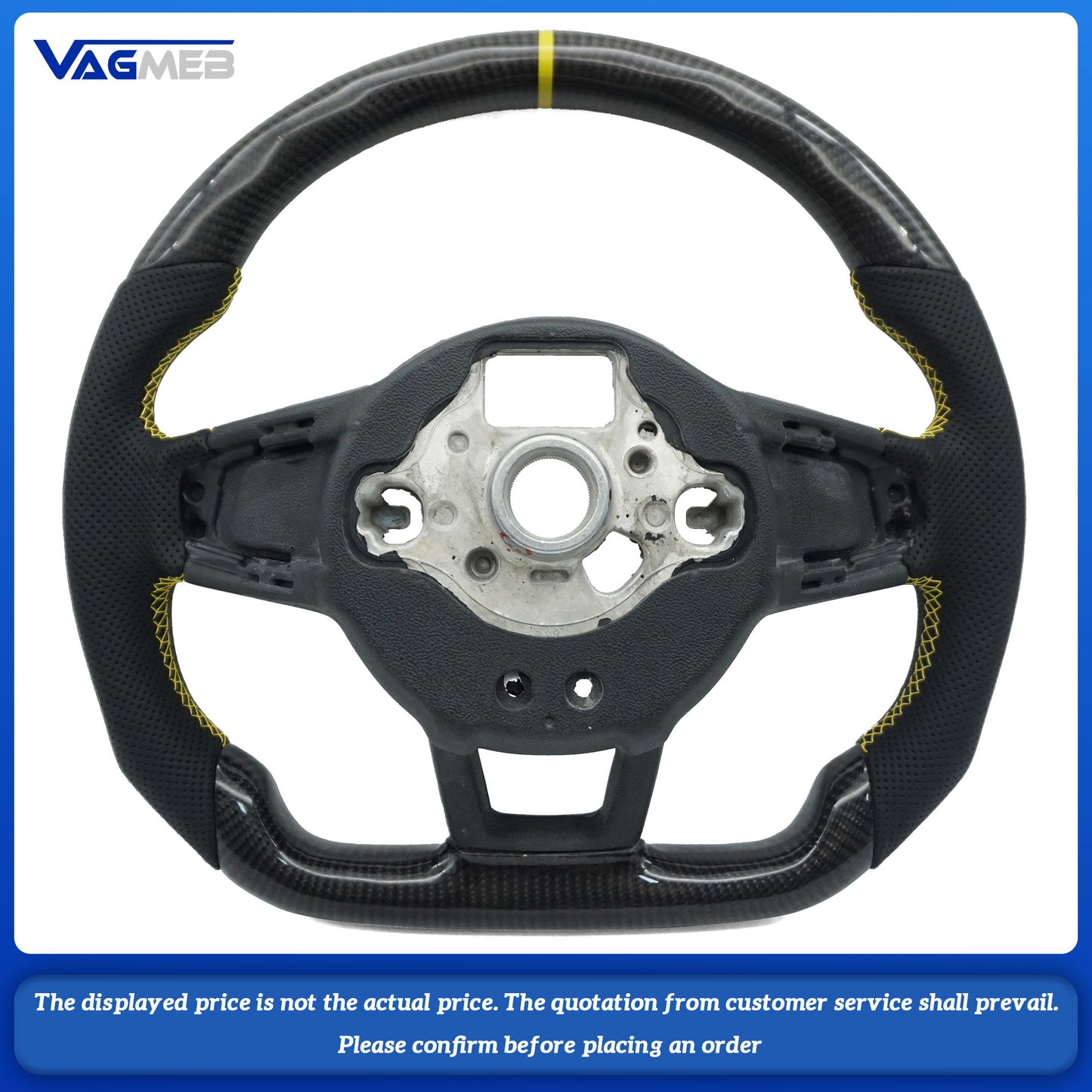 For VW Golf MK7 MK7.5 GTI GTD GTE R 2013-2020 Polo GTI Tiguan Passat steering wheel