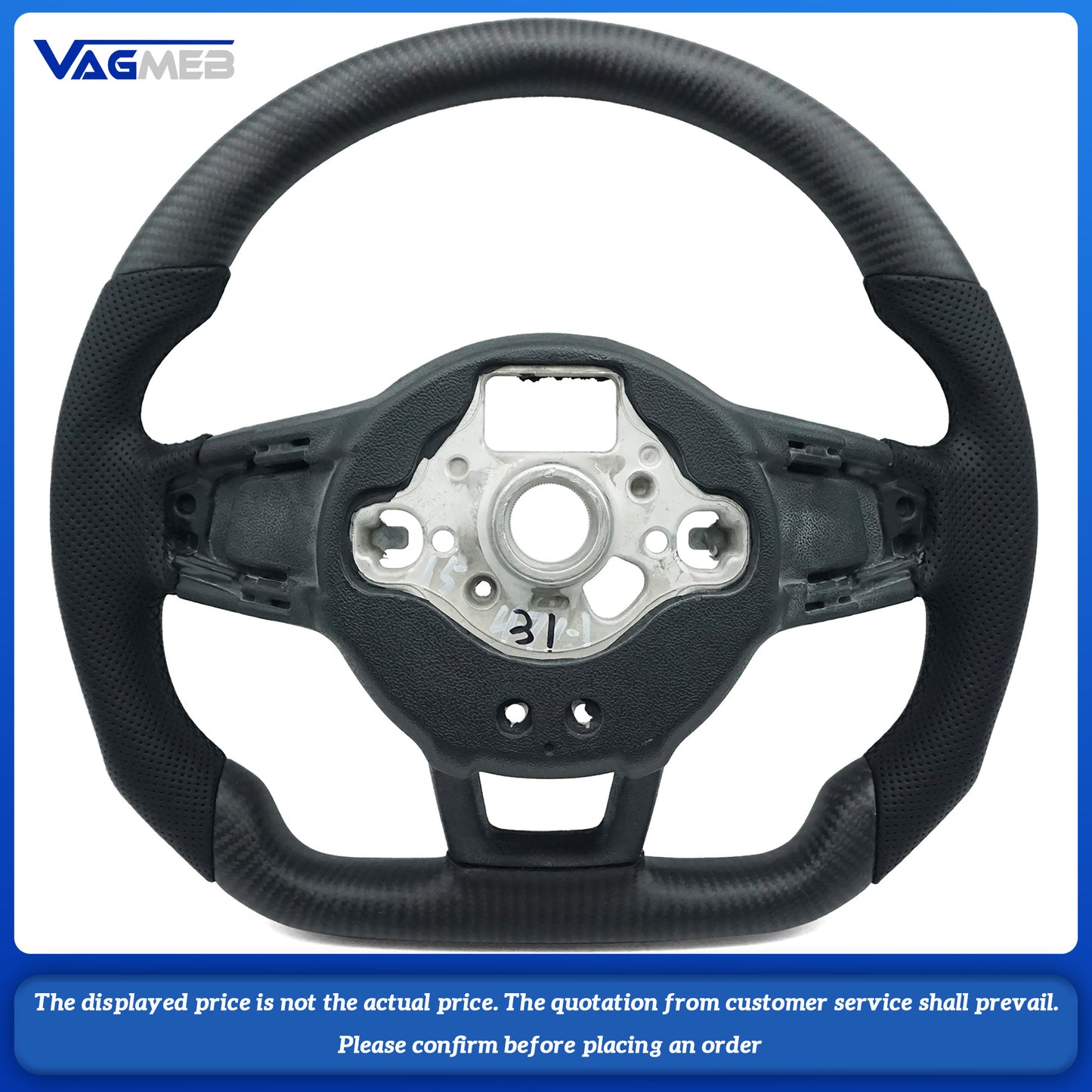 For VW Golf 7 7.5 GTI GTD GTE R 2013-2020 Polo GTI Tiguan Passat steering wheel