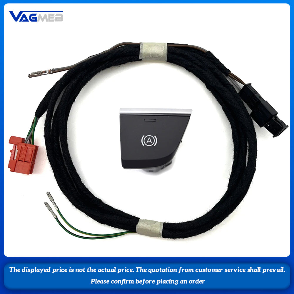 Hill Hold  Auto Hold Switch And Wire For Audi Q5 FY White backlight button LHD 80B 927 143 80B 927 143 A 80B927143