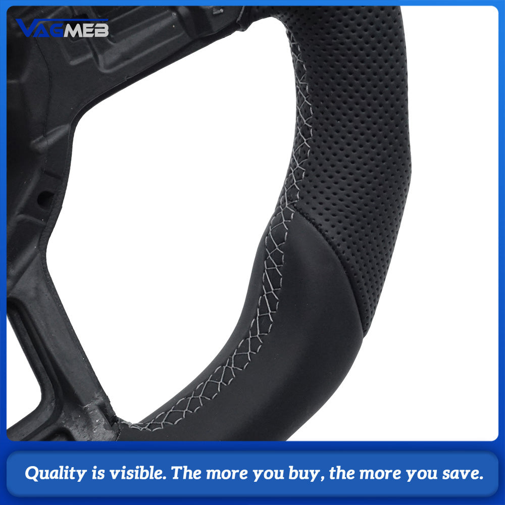 Steering Wheel Is Suitable For VW Golf MK7 MK7.5 GTI Made Of Perforated Leather Car Accessories