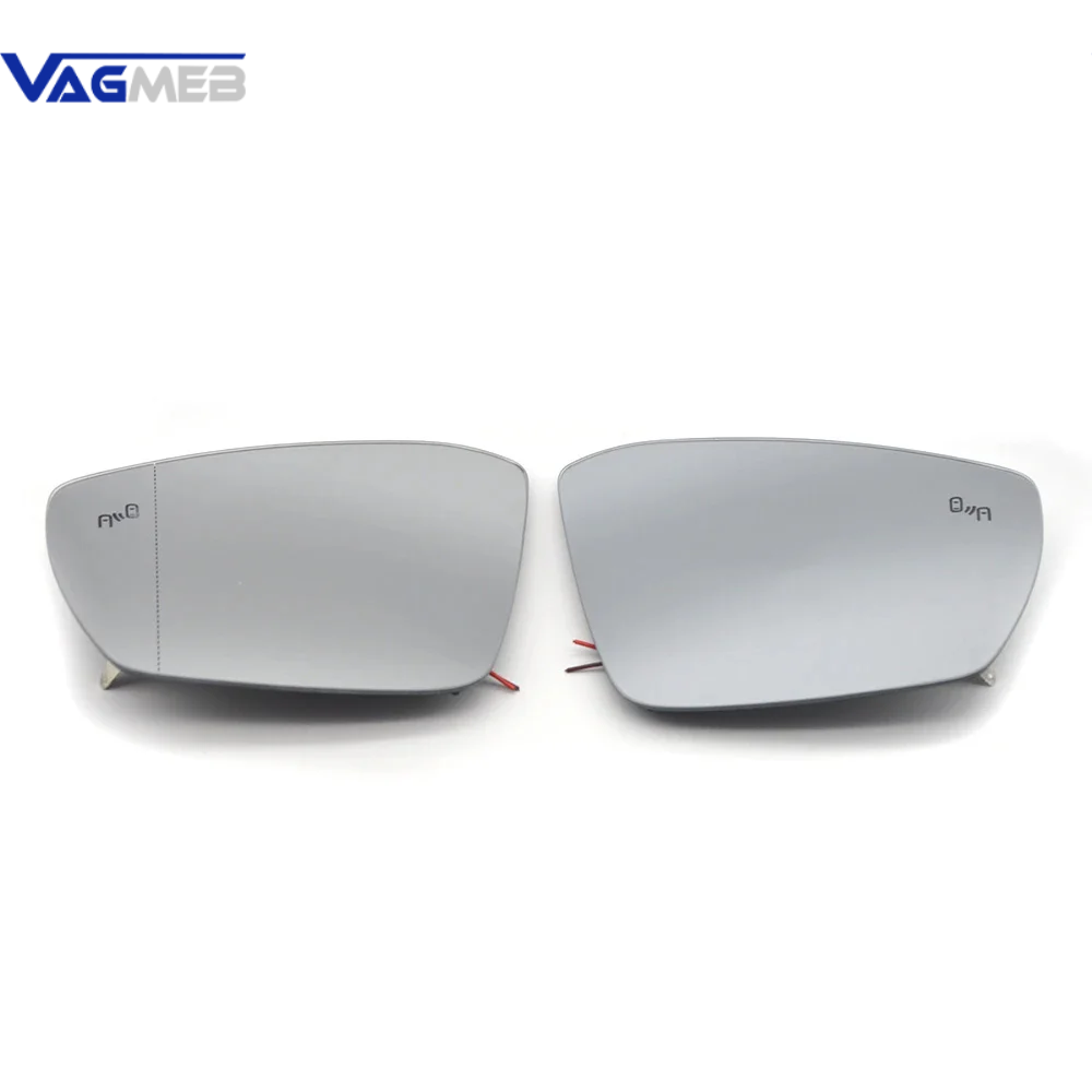 For VW Tiguan MK2 Heating Mirror Blind Spot Lane Side Change Assist Light on Mirror Kit 2QD 907 686 685 5NA 907 455 A 456 A