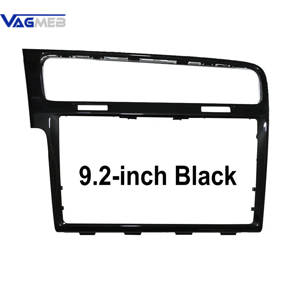 LHD 8 inch / 9.2 inch For VW Golf MK7 7.5 Piano Black MIB Radio Frame Panel Plates Decorative Frame