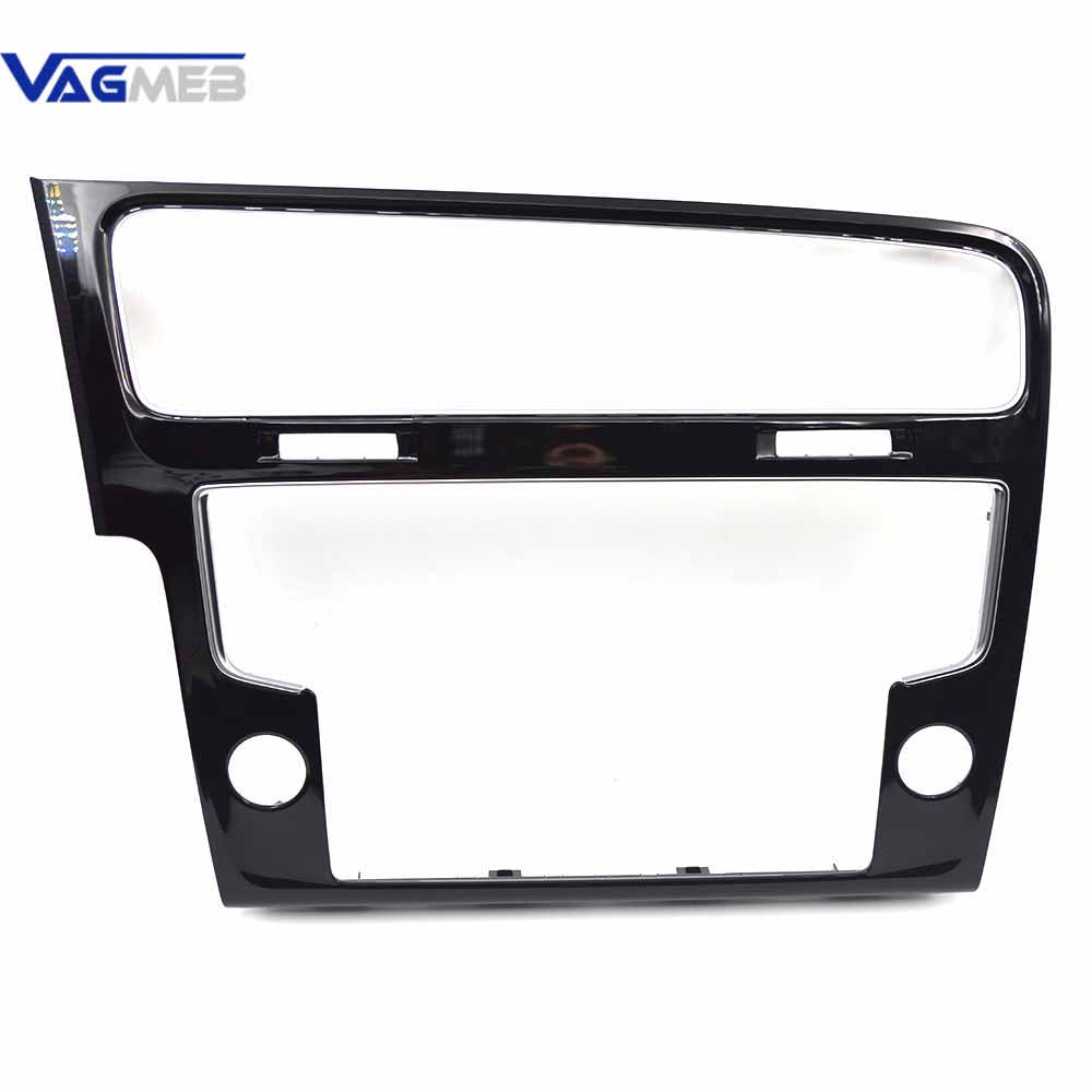 5GG819728S 8 inch Piano Black MIB Radio Frame Panel Plates Decorative Frame For VW Golf MK7 MK7 5GG 819 728 S