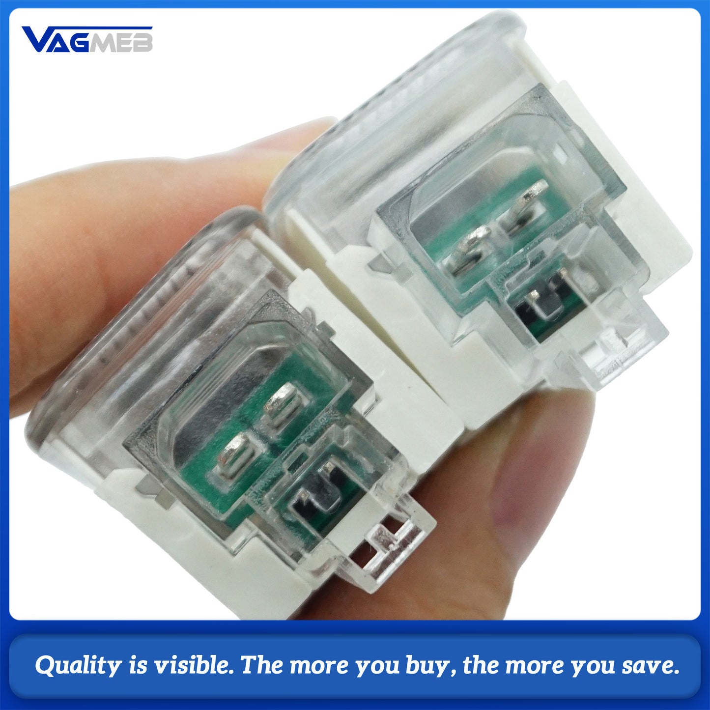 quattro LOGO Premium Aperture Projection Door Light Pair For Audi